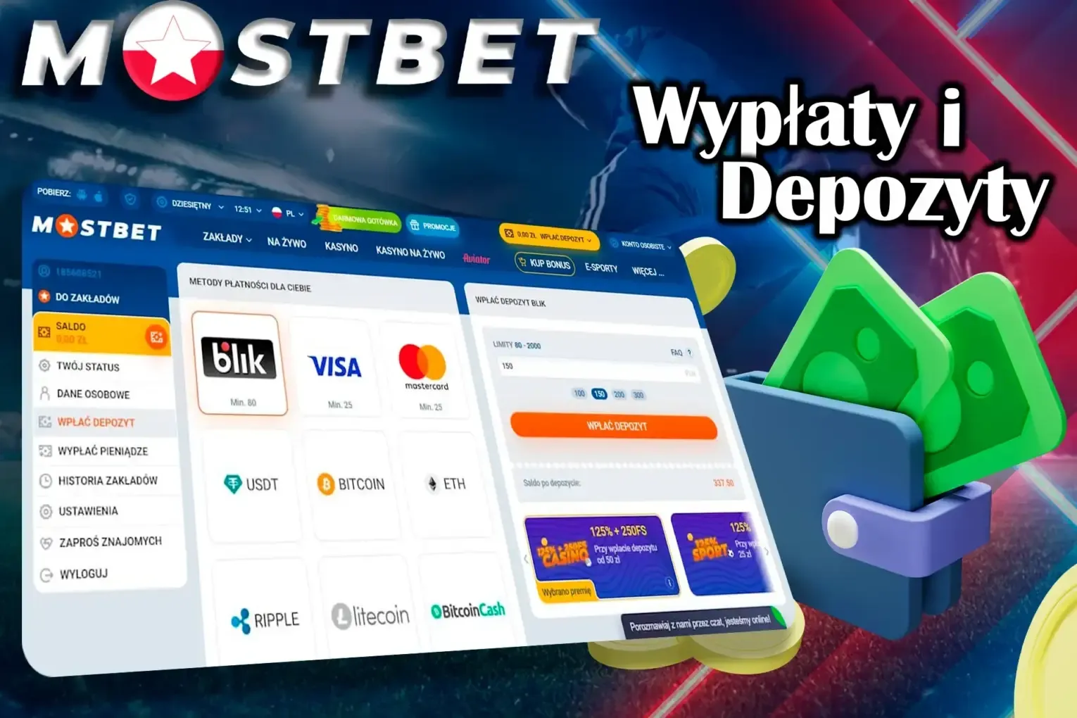 Mostbet deposits withdrawals poland